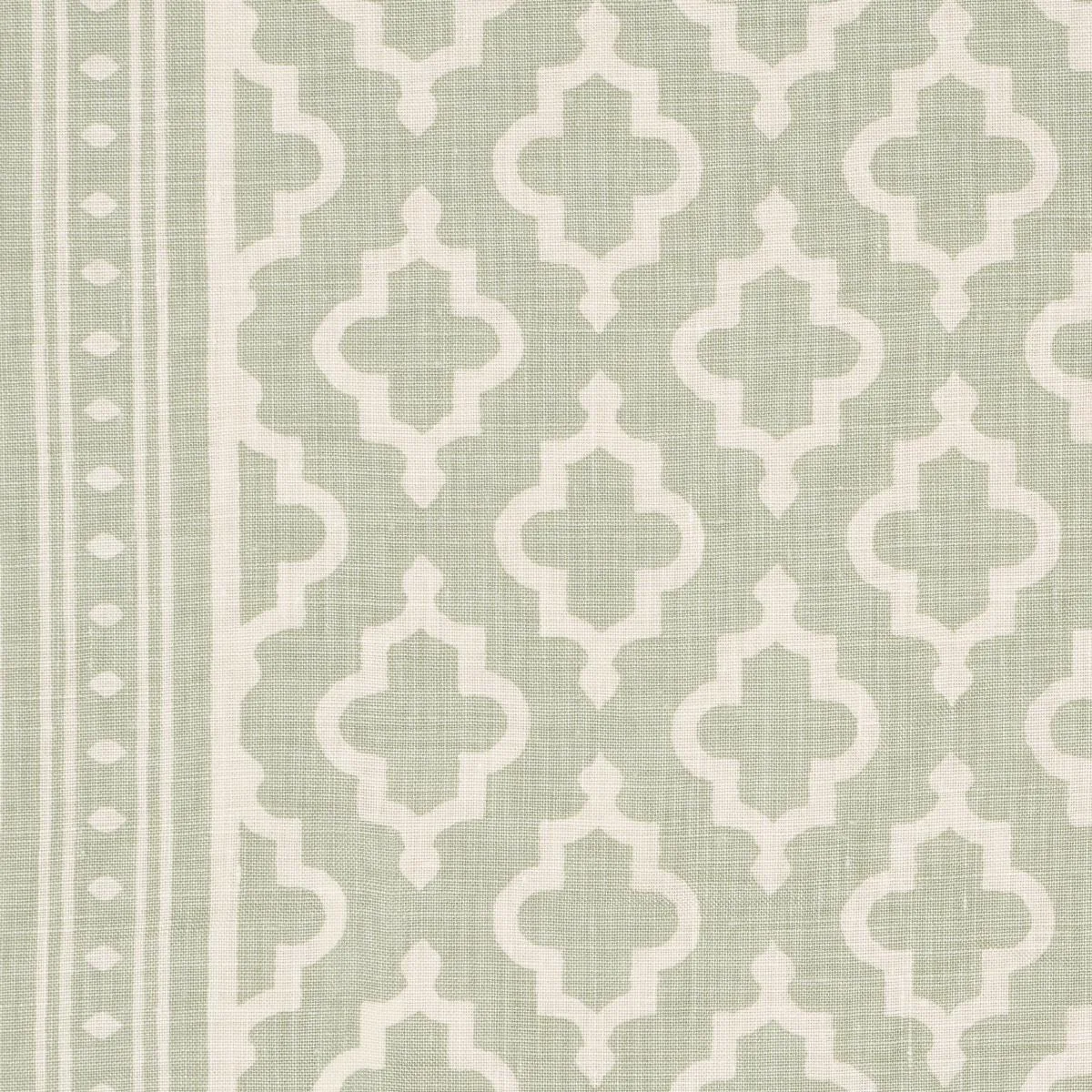 Schumacher 178435 Jake Celadon fabric swatch