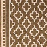 Schumacher 178433 Jake Cinnamon fabric swatch