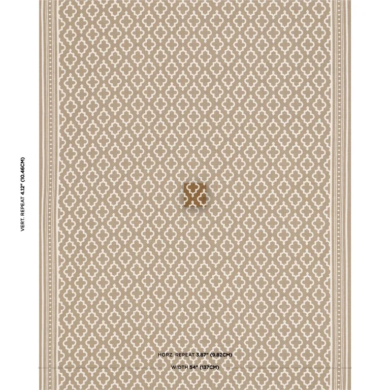 Schumacher 178433 Jake Cinnamon fabric swatch