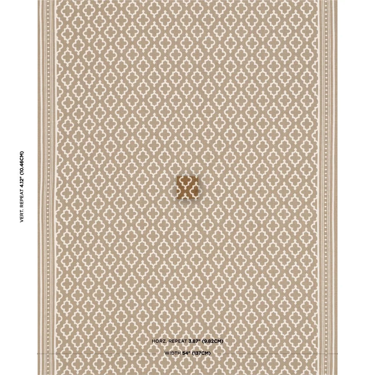 Schumacher 178433 Jake Cinnamon fabric swatch