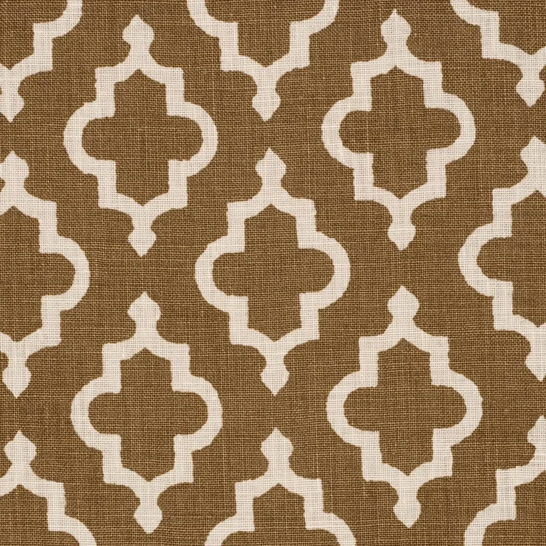Schumacher 178433 Jake Cinnamon fabric swatch