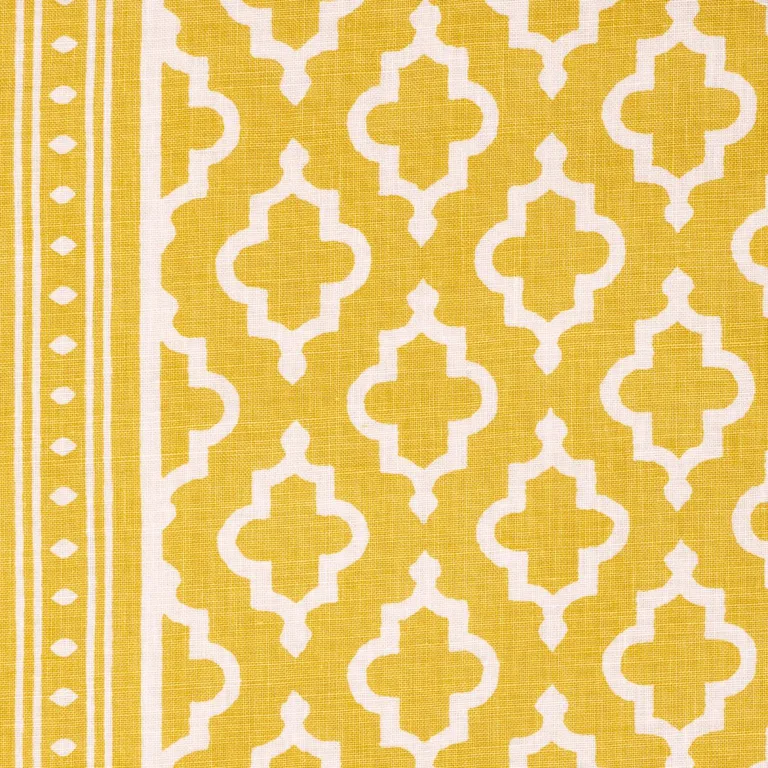 Schumacher 178434 Jake Mimosa fabric swatch