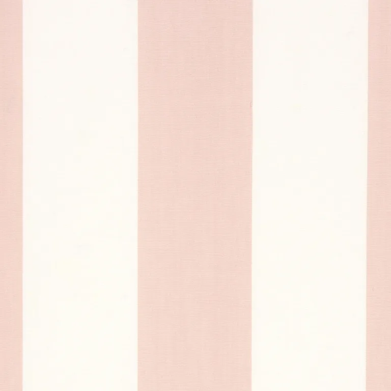 Schumacher 71356 James Stripe Blush fabric swatch