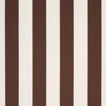 Schumacher 71353 James Stripe Brown fabric swatch