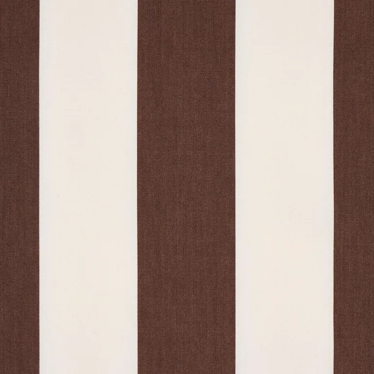 Schumacher 71353 James Stripe Brown fabric swatch