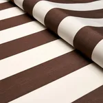 Schumacher 71353 James Stripe Brown fabric swatch
