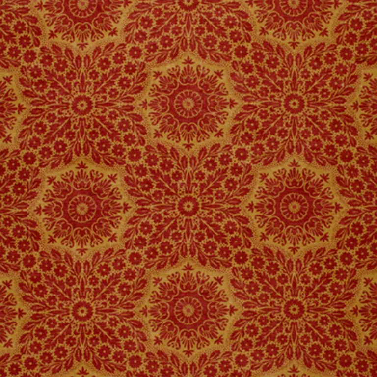 Schumacher 1103043 Jamestown Spice fabric swatch