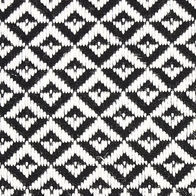 Schumacher 69845 Jamison Black fabric swatch