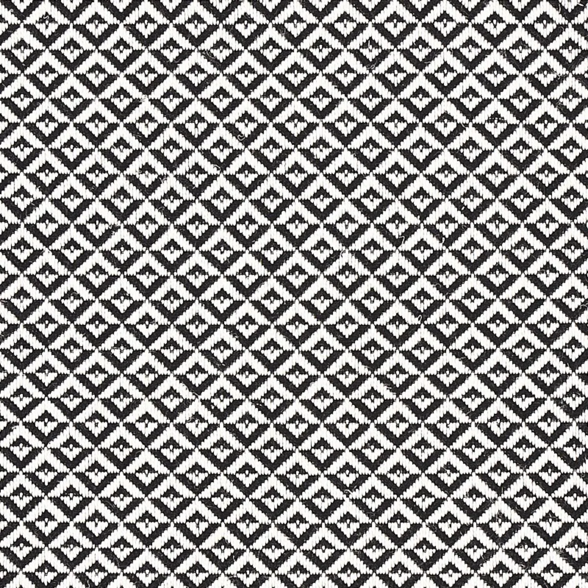 Schumacher 69845 Jamison Black fabric swatch