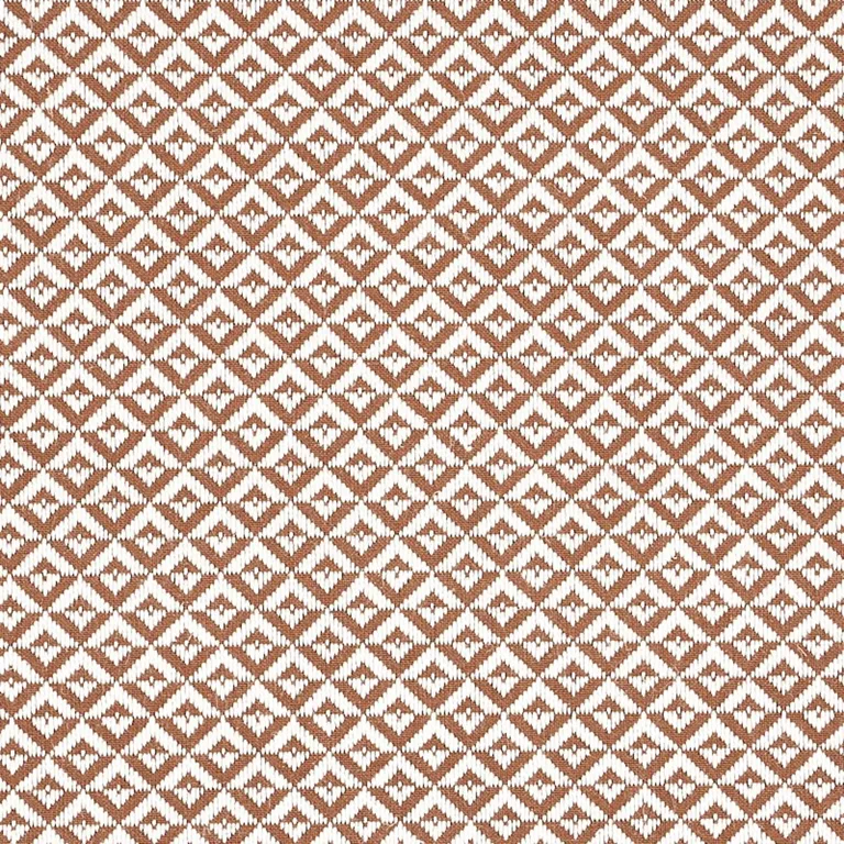 Schumacher 69844 Jamison Mocha fabric swatch