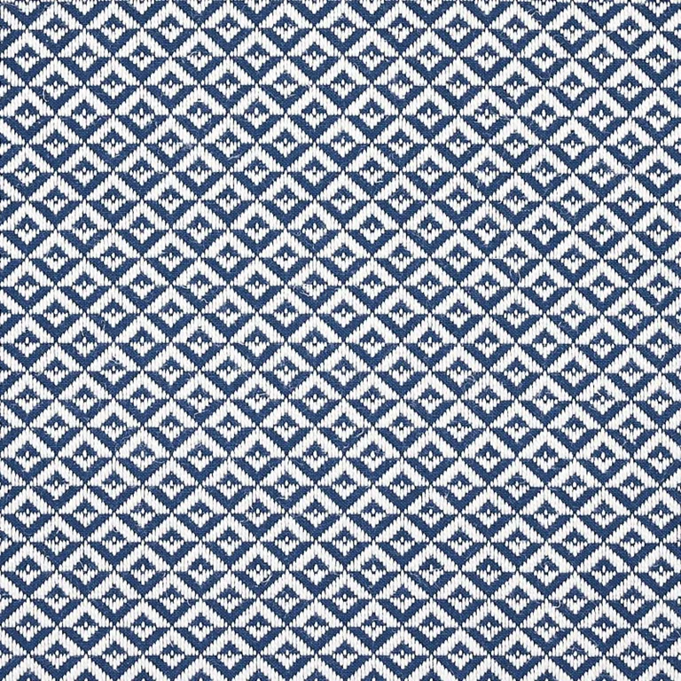 Schumacher 69842 Jamison Navy fabric swatch