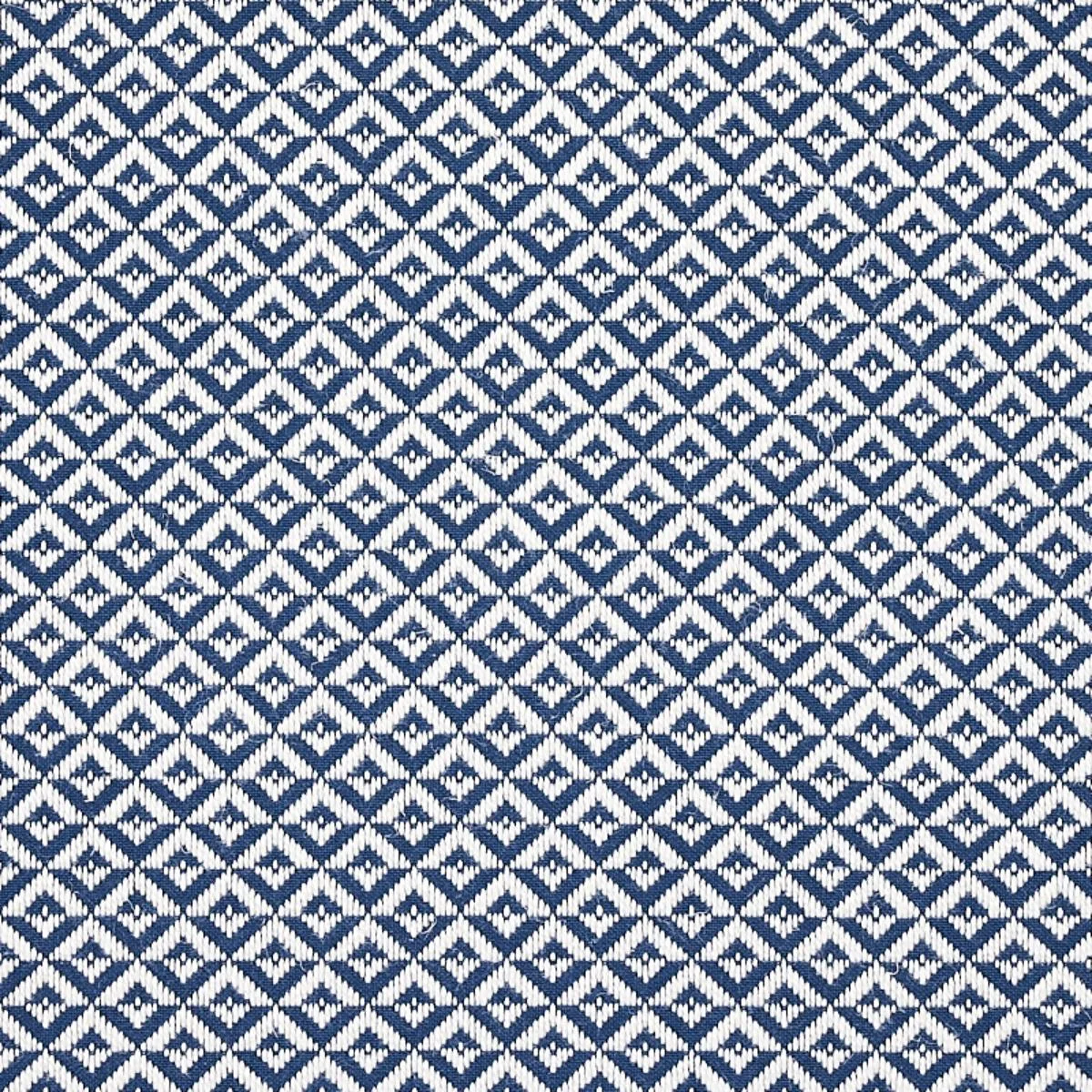 Schumacher 69842 Jamison Navy fabric swatch