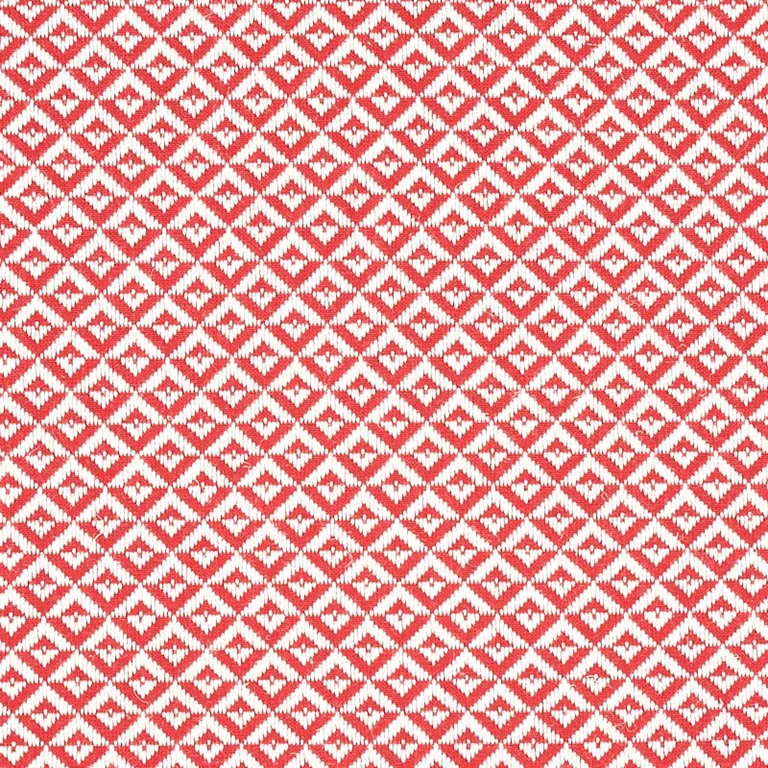 Schumacher 69843 Jamison Poppy fabric swatch