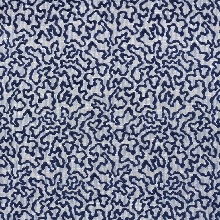 Schumacher 75222 Janis Velvet Blue fabric swatch