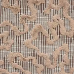 Schumacher 75221 Janis Velvet Brown fabric swatch