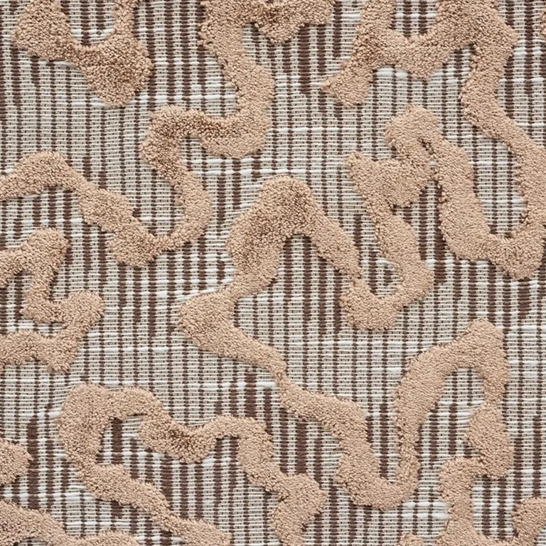 Schumacher 75221 Janis Velvet Brown fabric swatch