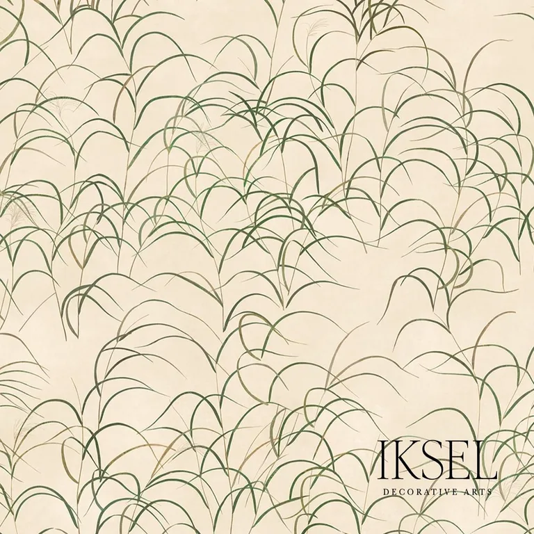Schumacher RF611CS40 Japanese Grass Rice fabric swatch