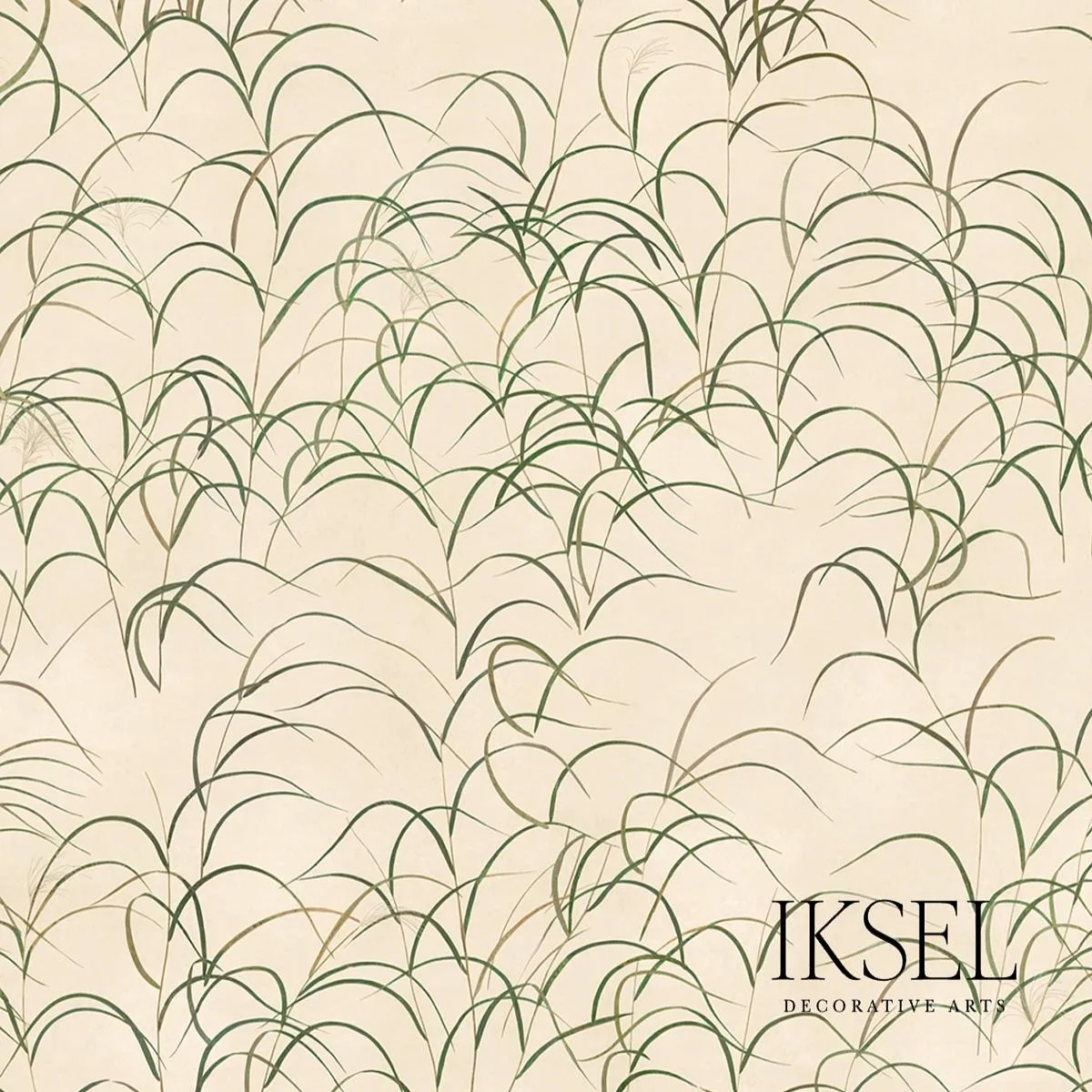 Schumacher RF611CS40 Japanese Grass Rice fabric swatch