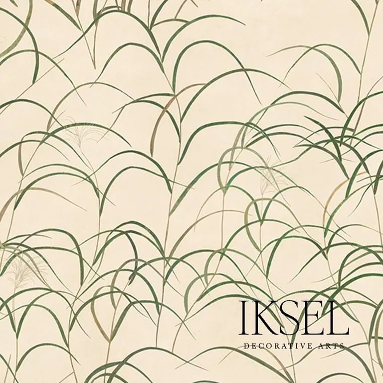 Schumacher RF611CS40 Japanese Grass Rice fabric swatch