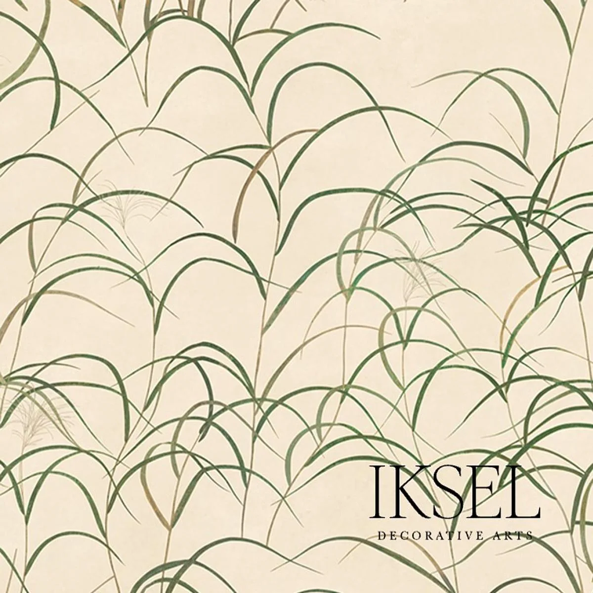 Schumacher RF611CS40 Japanese Grass Rice fabric swatch