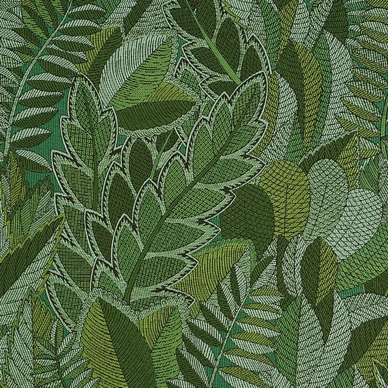 Schumacher 80560 Japura Forest Green fabric swatch