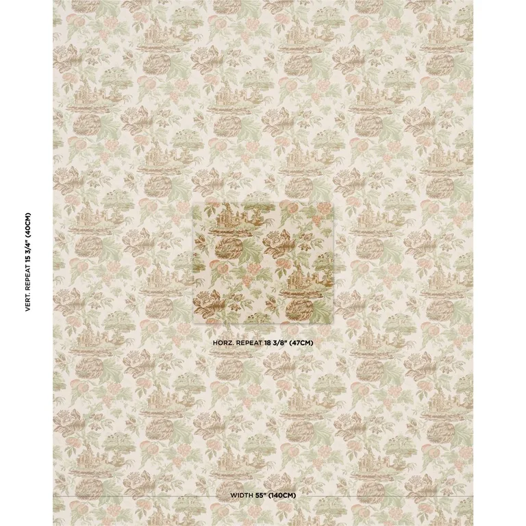 Schumacher 84881 Jardin De Louis PéTale fabric swatch