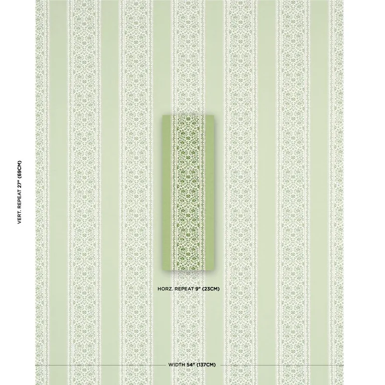 Schumacher 180741 Jasmine Indoor/Outdoor Leaf Green fabric swatch