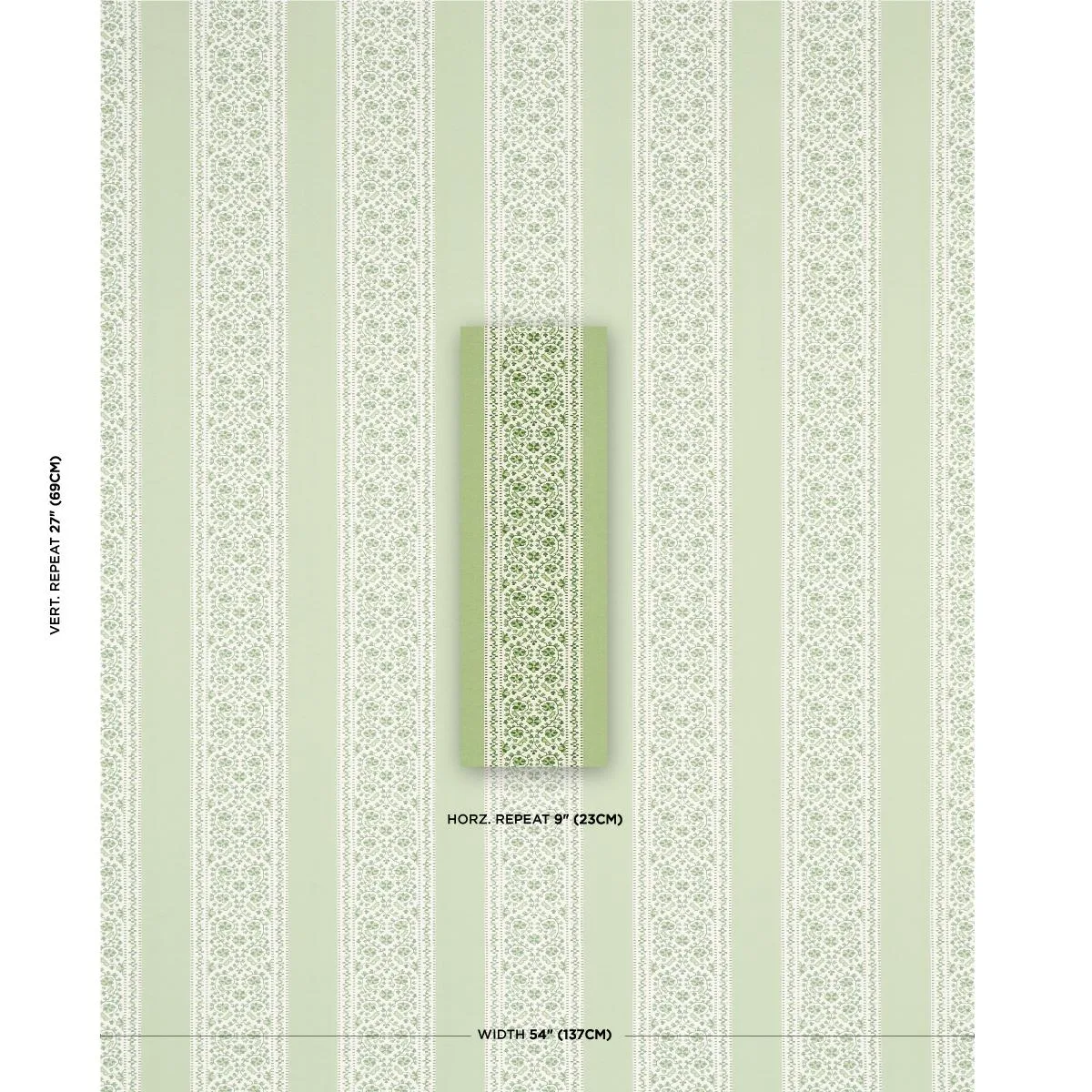 Schumacher 180741 Jasmine Indoor/Outdoor Leaf Green fabric swatch
