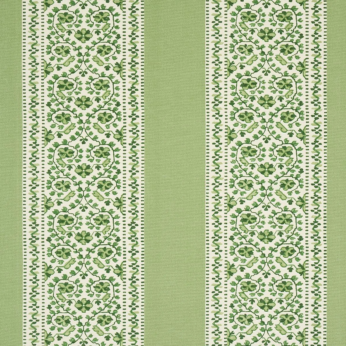 Schumacher 180741 Jasmine Indoor/Outdoor Leaf Green fabric swatch