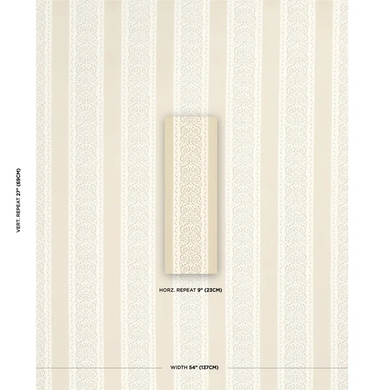 Schumacher 180742 Jasmine Indoor/Outdoor Neutral fabric swatch