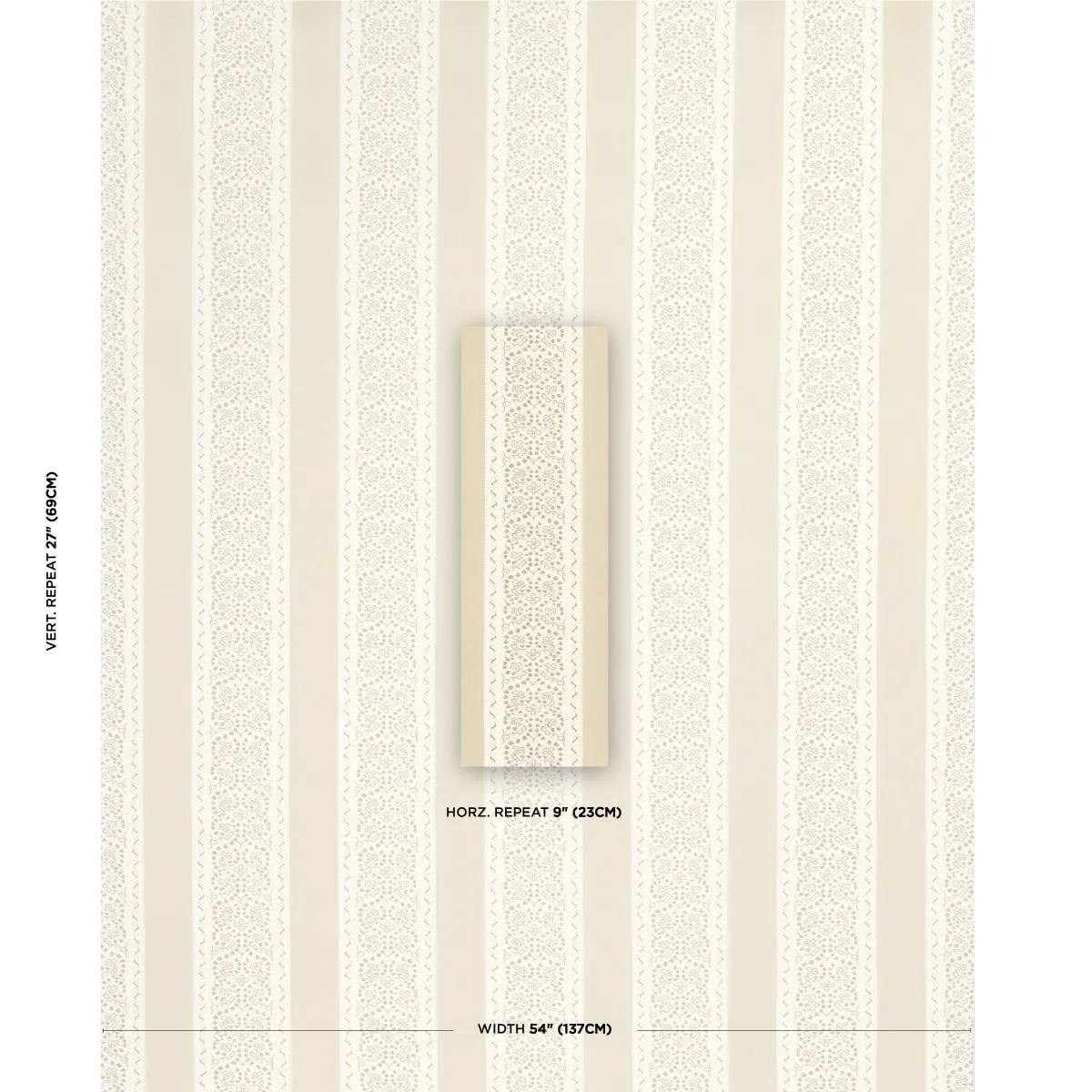 Schumacher 180742 Jasmine Indoor/Outdoor Neutral fabric swatch
