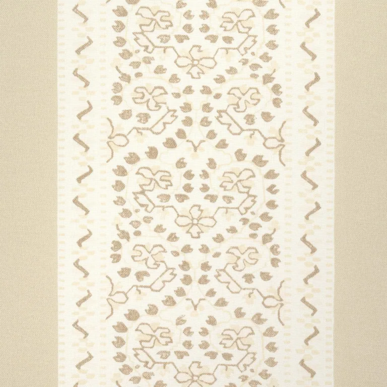 Schumacher 180742 Jasmine Indoor/Outdoor Neutral fabric swatch