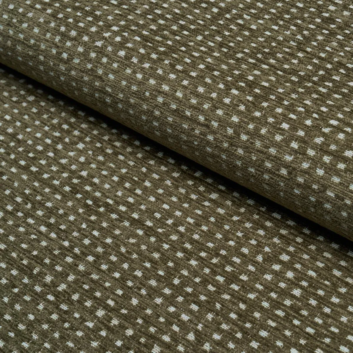 Schumacher 87652 Jasper Performance Chenille Green fabric swatch