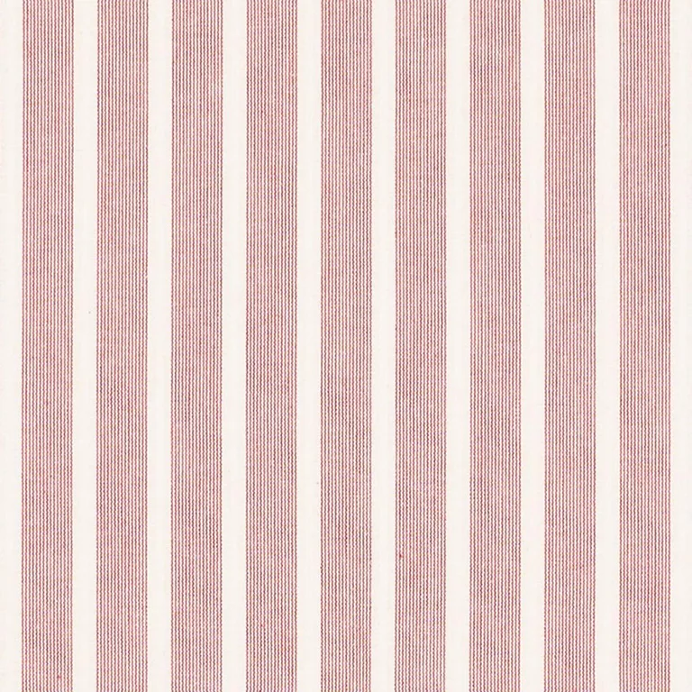 Schumacher 71382 Jean Stripe Red fabric swatch