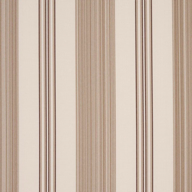 Schumacher 85755 Jefferson Tented Stripe Brown fabric swatch