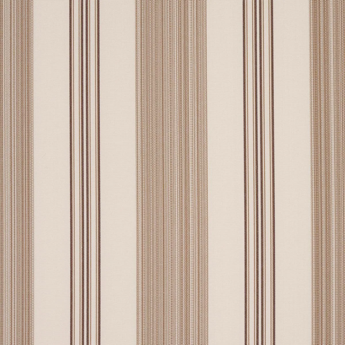 Schumacher 85755 Jefferson Tented Stripe Brown fabric swatch