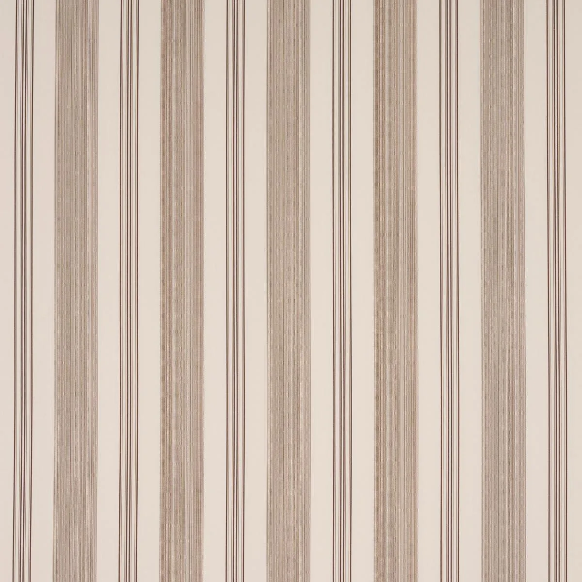 Schumacher 85755 Jefferson Tented Stripe Brown fabric swatch