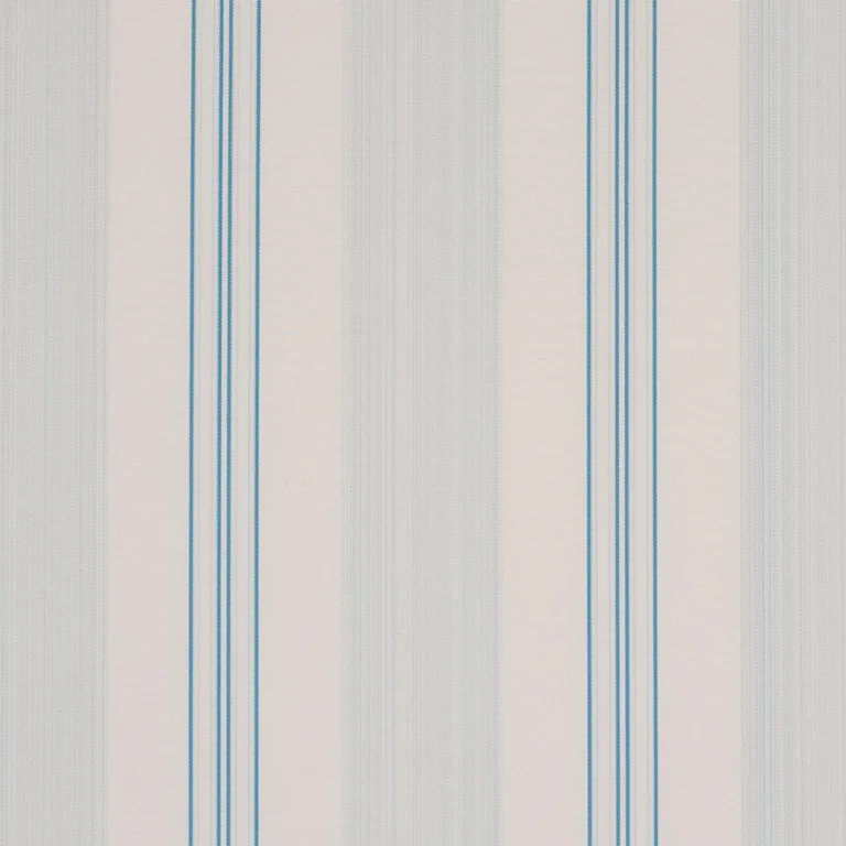 Schumacher 85756 Jefferson Tented Stripe Robin's Egg fabric swatch