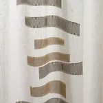 Schumacher 85152 Jensen Sheer Brown fabric swatch