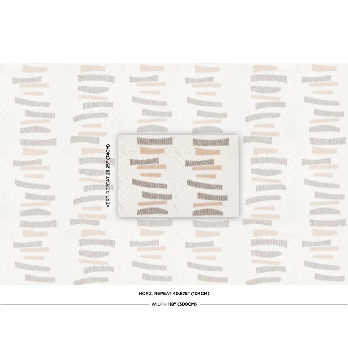 Schumacher 85152 Jensen Sheer Brown fabric swatch