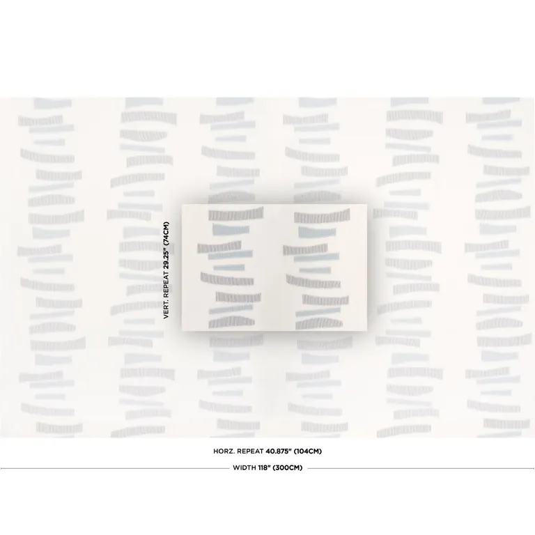 Schumacher 85150 Jensen Sheer Denim fabric swatch