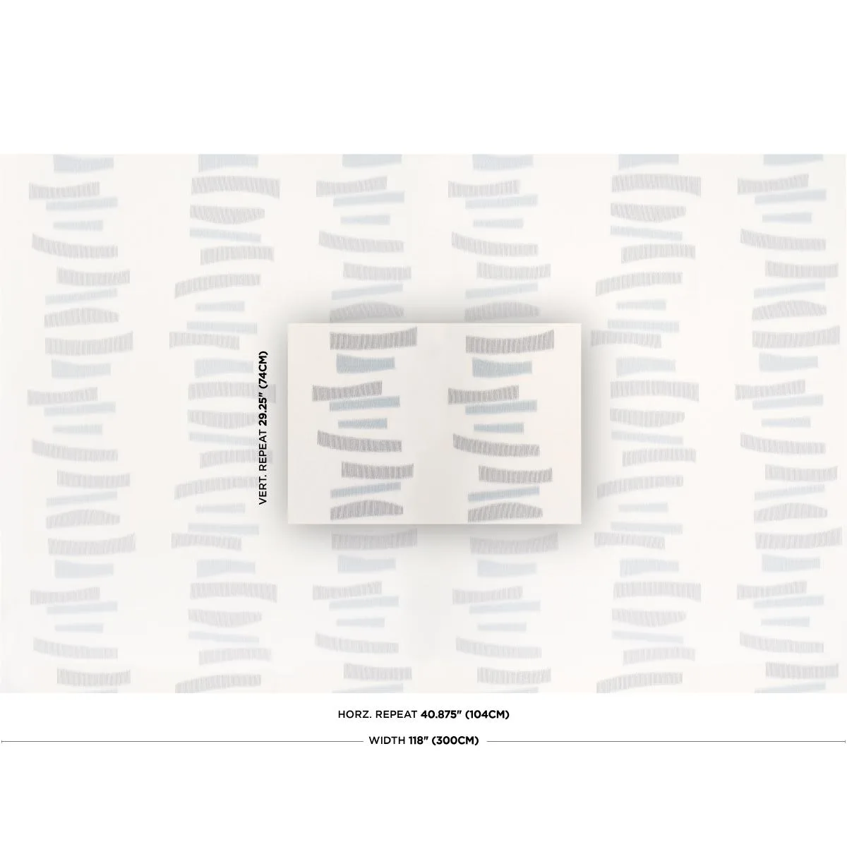 Schumacher 85150 Jensen Sheer Denim fabric swatch