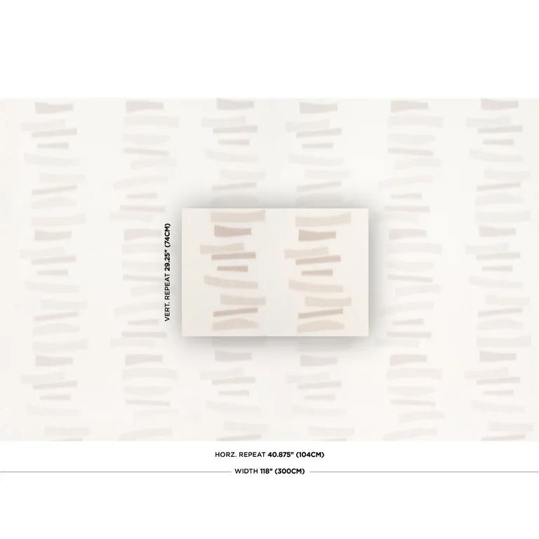 Schumacher 85151 Jensen Sheer Neutral fabric swatch
