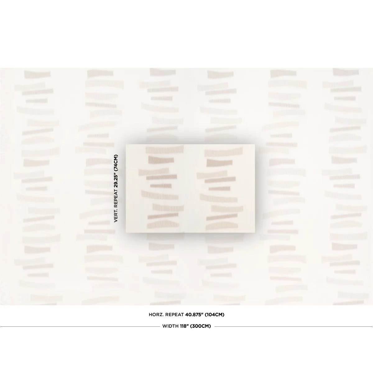 Schumacher 85151 Jensen Sheer Neutral fabric swatch