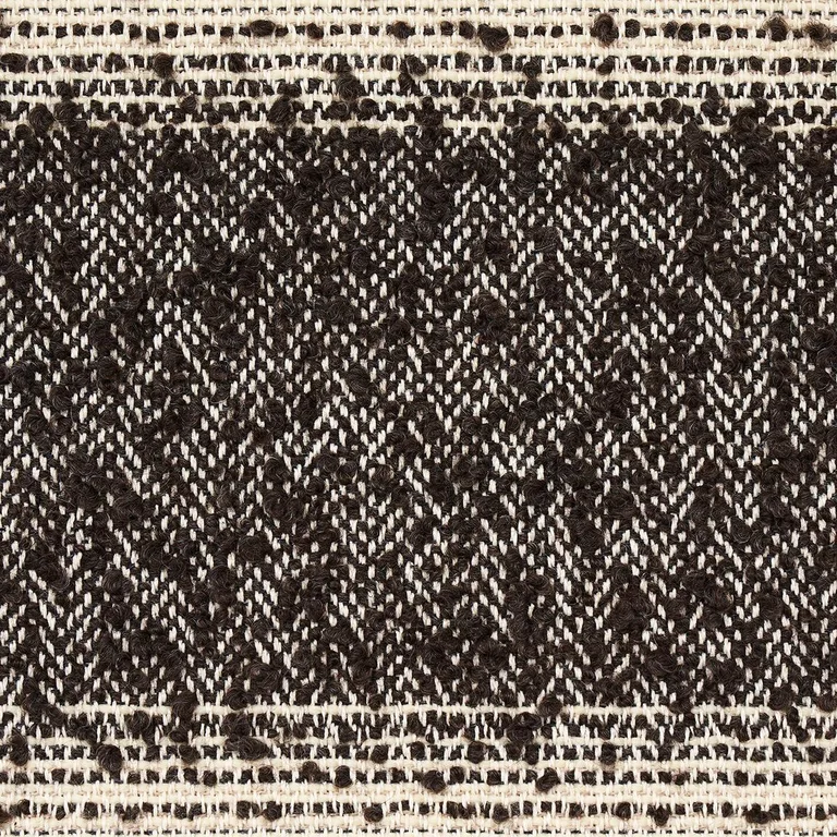 Schumacher 82381 Jessen Alpaca Stripe Brown fabric swatch