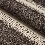 Schumacher 82381 Jessen Alpaca Stripe Brown fabric swatch