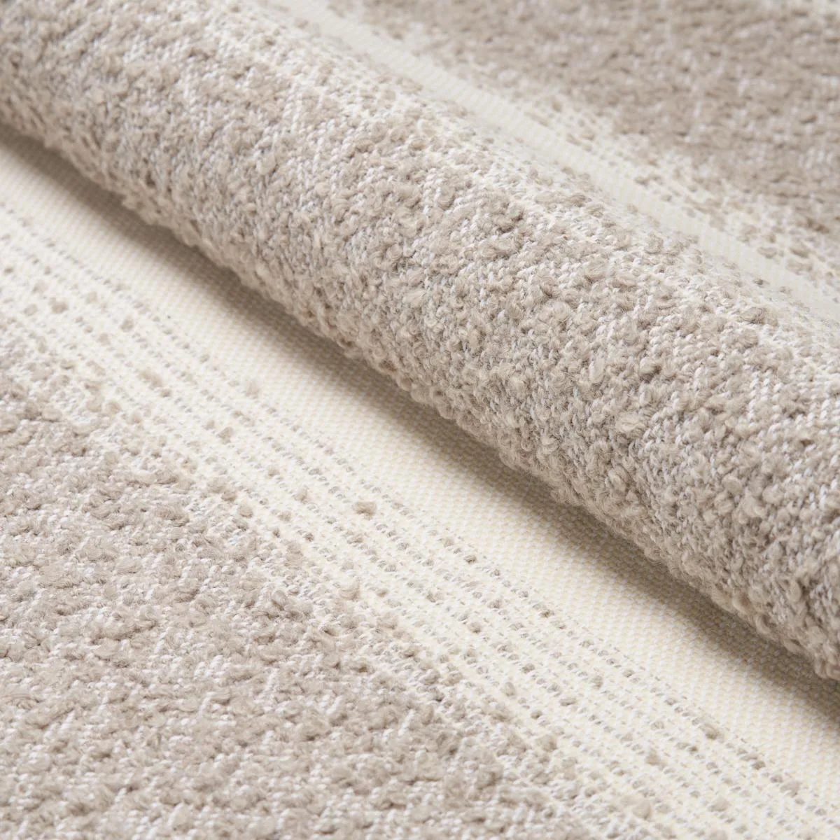 Schumacher 82380 Jessen Alpaca Stripe Fog fabric swatch