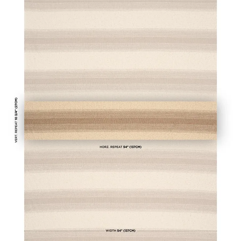 Schumacher 82382 Jessen Alpaca Stripe Natural fabric swatch