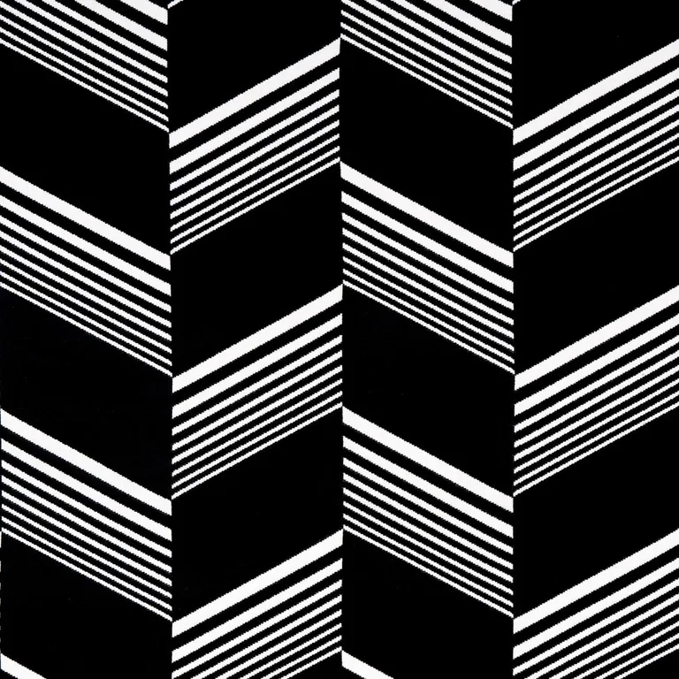 Schumacher 81573 Jessie Cut Velvet Black & White fabric swatch
