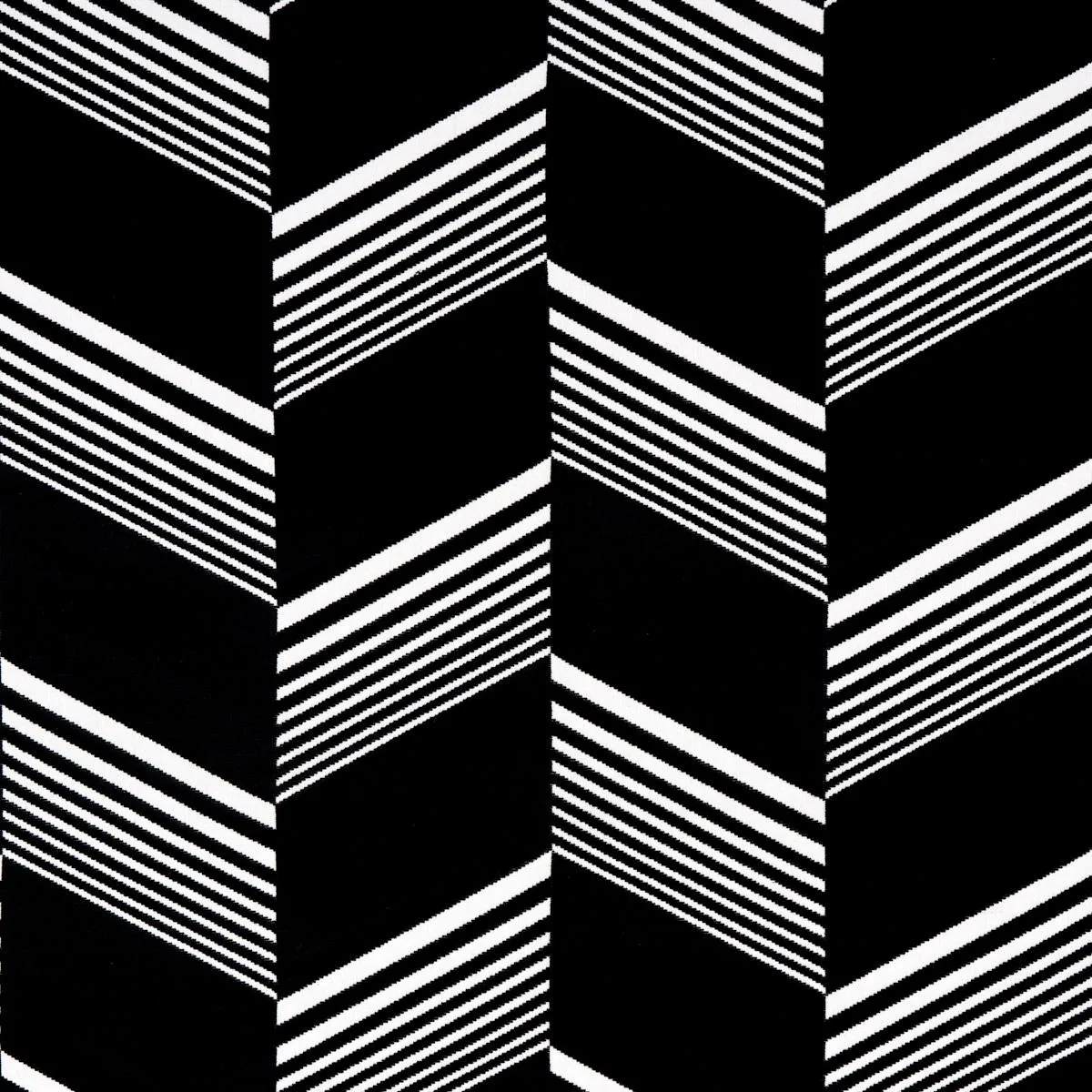 Schumacher 81573 Jessie Cut Velvet Black & White fabric swatch